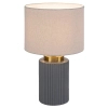 Nocna lampa stołowa Glovy 74045 tuba ceramiczna szary