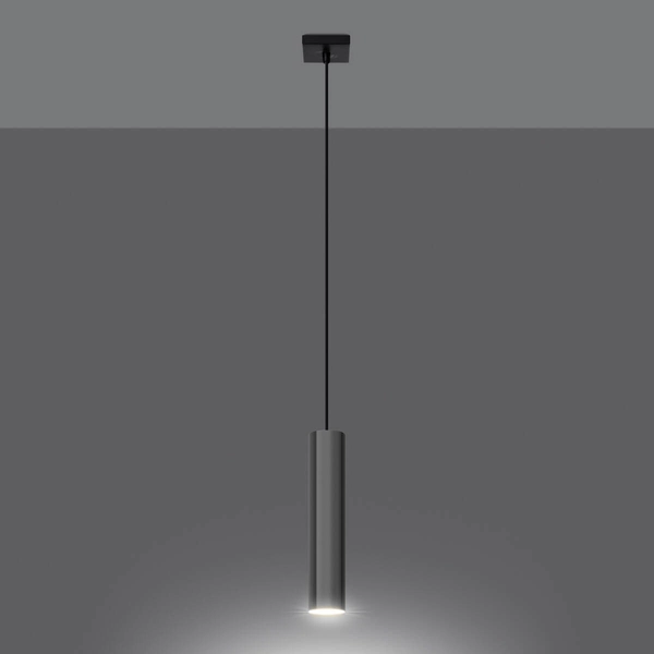 Lampa zwis Lagos SL.1204 Sollux rurka do sypialni pojedyncza chrom