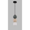 Kulista lampa wisząca ALICE G9 do salonu kule balls okrągłe potrójna P0665 zielona beżowa