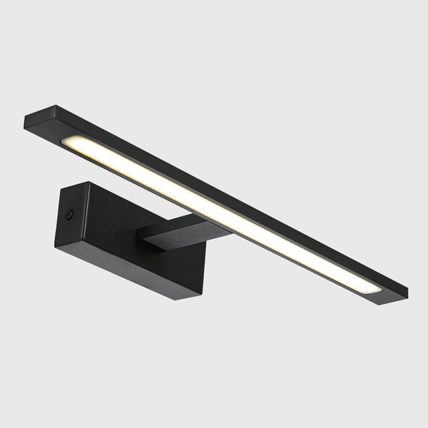 Kinkiet LAMPA ścienna ISLA GS-LWB-12W/3 BK Light Prestige metalowa OPRAWA galeryjka LED 12W 3000K nad obraz IP44 czarna