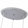 Kaskadowa lampa wisząca Sfero ABR-Z3S-E28 Abruzzo bańki srebrna