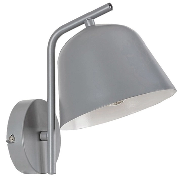 Metalowa lampa ścienna Malia 3094 loftowy kinkiet do sypialni szary