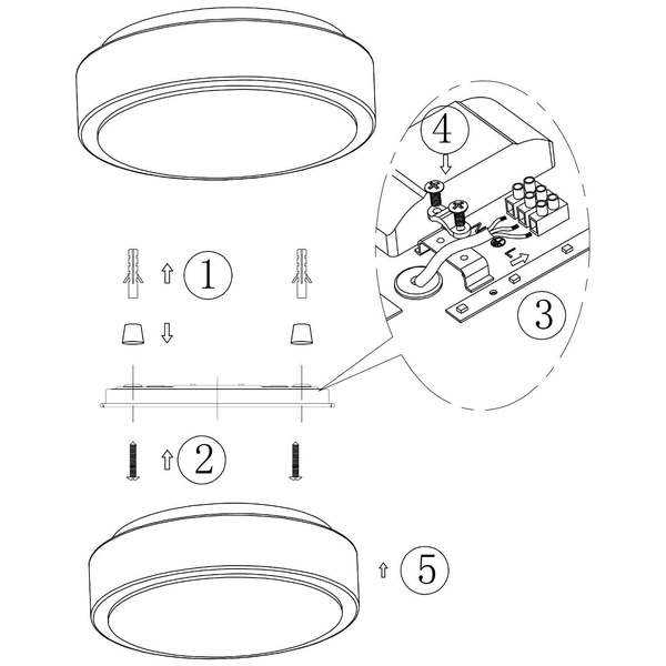 Plafon LAMPA sufitowa MOON 22 105957 Markslojd okrągła OPRAWA kinkiet LED 7W 3000K do łazienki IP44 aluminium biały