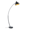 Podłogowa lampa salonowa Recife R46041032 czarna kopuła metalowa