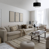 Natynkowa lampa sufitowa Abu Dhabi hampton czarny chrom