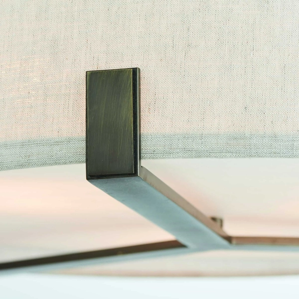 Regulowana lampa wisząca Hayfield 72635 Endon abażur beżowy brązowy