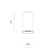 Nasufitowa lampa downlight czarny PET LED 8W barwa ciepła tuba do salonu IP65 47029-M930-F3-PH-12