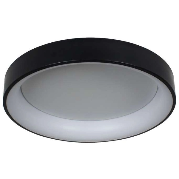 Okrągła LAMPA sufitowa GEORGIA LP-049/1C BK Light Prestige metalowa OPRAWA natynkowa LED 36W 3000K czarna