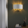 Lampa naścienna Highclere 98937 Endon rustykalna biała mosiądz