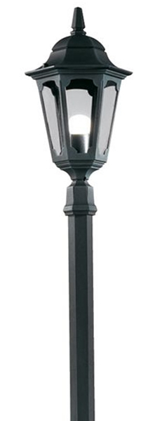 Lampa zewnętrzna Parish PR6-BLACK Elstead do parku czarna