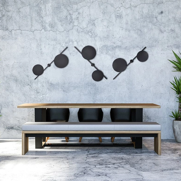 Kinkiet dwupunktowy Rega K-4638 Kaja czarna lampa loftowa na przedpokój