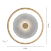 Lampa sufitowa na pilot VERTIGO mosiądz 14384-60 1xLED 29W 2700-5000K okrągła