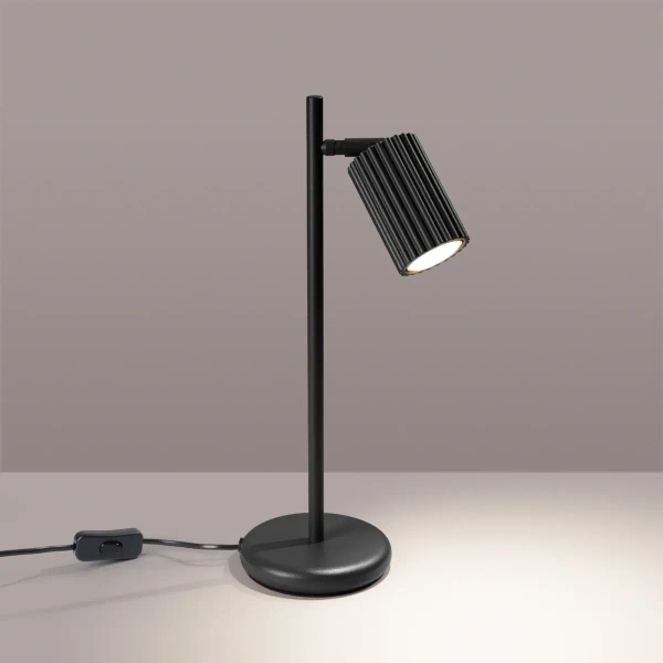 Biurkowa lampa z wtyczką KARBON SL.1586 regulowana tuba czarna