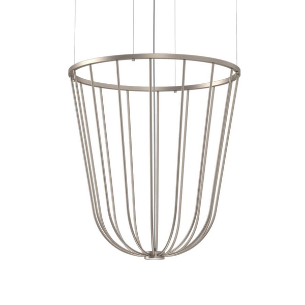 Wisząca lampa no. Moon 5142 Shilo druciana dekoracyjna platyna