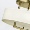 Sufitowa lampa do salonu Hampton HK-HAMPTON-SF-BB okrągła mosiądz