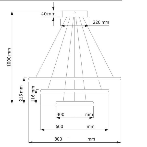 Wisząca LAMPA biurowa SLIM/000011/3000/W MDECO okrągła OPRAWA zwis LED 99W 3000K metalowy biały