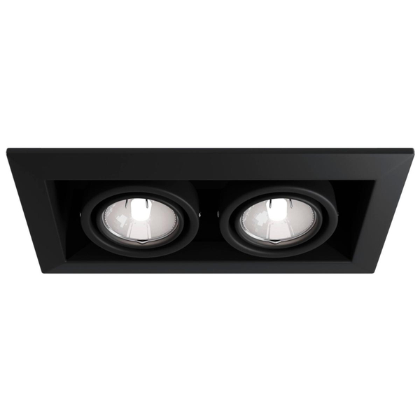 Oprawa wpuszczana modułowa podwójna LED 50W czarna Modern OUTLET
