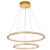 Wisząca LAMPA modernistyczna MONTE LE41691 Luces Exclusivas okrąga OPRAWA metalowy ZWIS glamour LED 56W 2926K pierścień ring