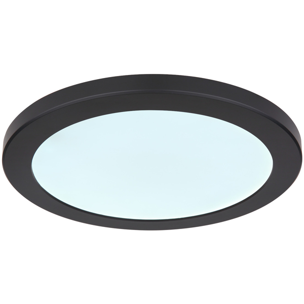 LAMPA sufitowa LASSE 12379-24B Globo okrągła OPRAWA metalowa LED 24W 3000K - 6500K plafon czarny