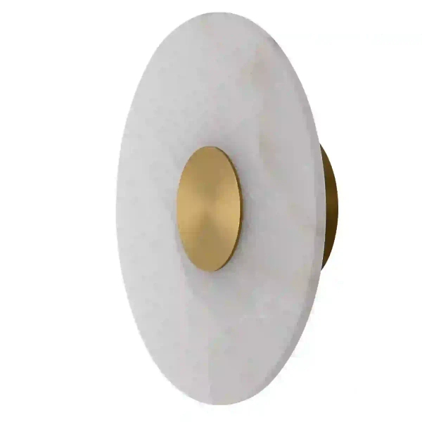 Okrągły naścienny kinkiet Dalinia WL0114 LED 8W 3000K złoty