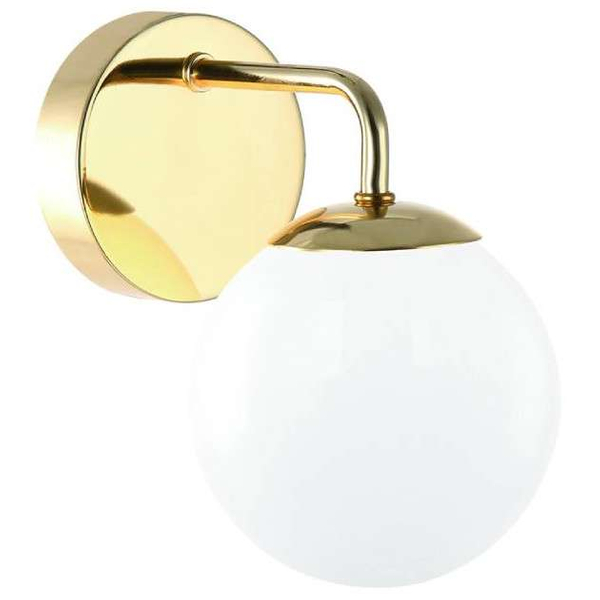 Kinkiet LAMPA loftowa Bao Parette Cromo IP44 Orlicki Design ścienna OPRAWA szklana kula do łazienki ball IP44 chrom biała