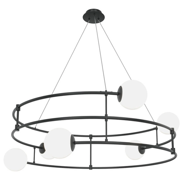 Wisząca lampa Balance MOD317PL-06B Maytoni spirala kule asymetryczna czarna