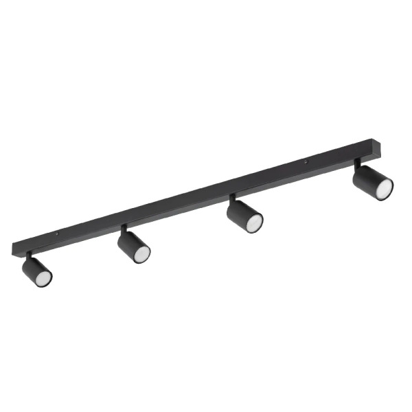 Techniczna sufitowa lampa Nex 10792 tubki na belce czarny