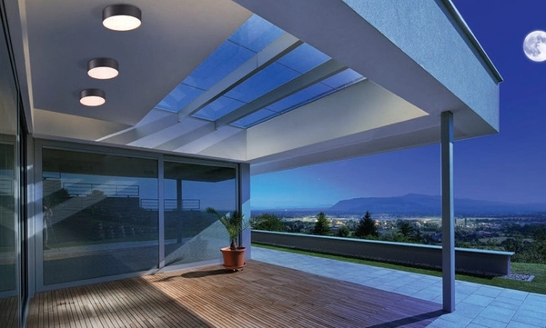 Zewnętrzna lampa sufitowa Casper AZ4491 LED 15W 4000K IP54 round czarna