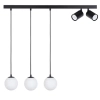 Wisząca lampa kulista Tavira 41265 do salonu tubki regulowane białe czarne