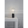 Nocna lampka do sypialni Siv 45875003 marmurowa czarna