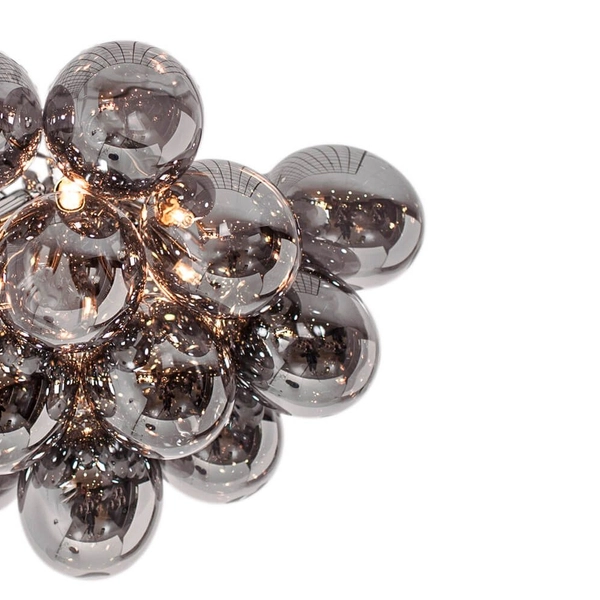 Przydymiona lampa sufitowa Gross 4200990-4505 By Rydens sypialniana kulki