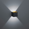 Metalowa lampa ścienna LOUIS 223310132 Trio LED 4,3W 3000K do salonu czarna