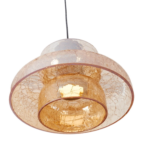 Wisząca lampa kopułowa SIGNATURE P0603 Maxlight LED 8W 3000K mosiądz przezroczysty