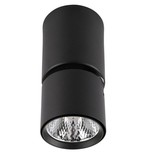 Sufitowa LAMPA plafon BONIVA SPL-2854-1-SC-BL Italux regulowana OPRAWA metalowy LED 5W 3000 K spot reflektorek czarne
