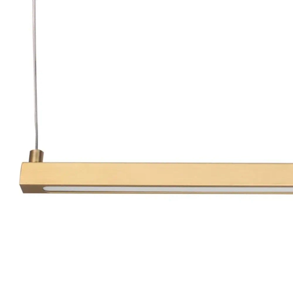 Lampa wisząca minimalistyczna BEAM ST-8960-L80 złota żelazna LED 8W 3000K nad wyspę liniowa