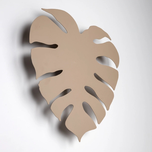 Dekoracyjna ścienna lampa Monstera Sabia 10626 liść monster beżowy