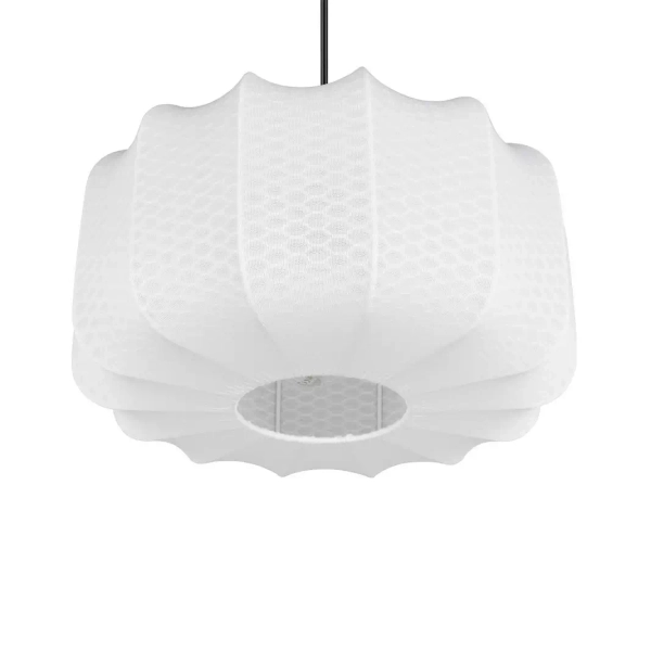 Salonowa lampa wisząca MADELINE R31971901 materiałowa czarny biały