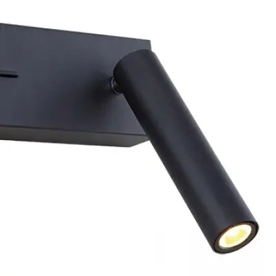 Ścienna lampa do czytania H75 LED 3W 3000K do biura czarny