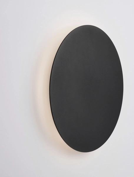 Okrągła lampa ścienna Chica nowoczesna LED 22,5W czarna