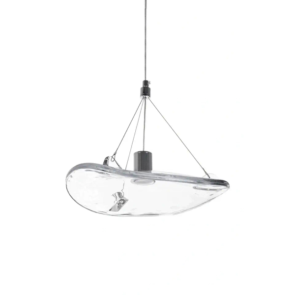 Szklana lampa wisząca AQUA przezroczysta czarna MSE1501100392 1xLED 3W 3000K