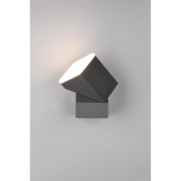 Zewnętrzna lampa ścienna HADOR DL142270660 LED 7W 3000K IP54 antracyt