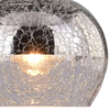 Lampa ścienna CROMINA 21-22240 szklana kula ball chrom przezroczysta