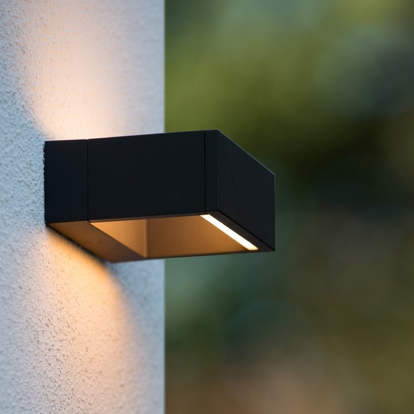 Kwadratowa lampa elewacyjna Goa 28857/06/30 LED 6W 3000K grafitowa