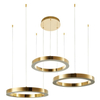 Lampa wisząca Circle DN924-60+60+60 gold Step LED 80W 3000K ringi złote