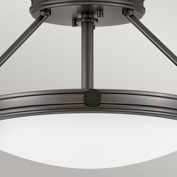 Nowoczesna sufitowa lampa Collier HK-COLLIER-SF-S-BX okrągła czarna