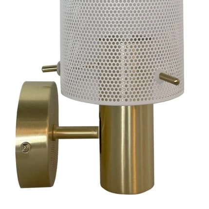 Kinkiet glamour tuba Tirana LP-945/1W WH Light Prestige do salonu biała