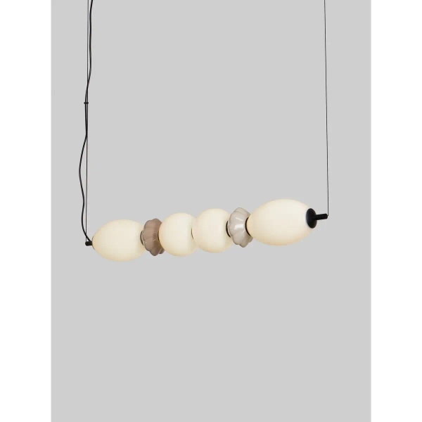 Lampa wisząca MONRETA LE45233 LED 28W 3000K nad wyspę mokka biała