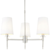 Wisząca lampa abażurowa L&-199455 Light& hampton biała nikiel