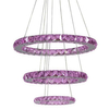Lampa wisząca glamour Lords 33-63090 Candellux LED 48W RGB z pilotem chrom