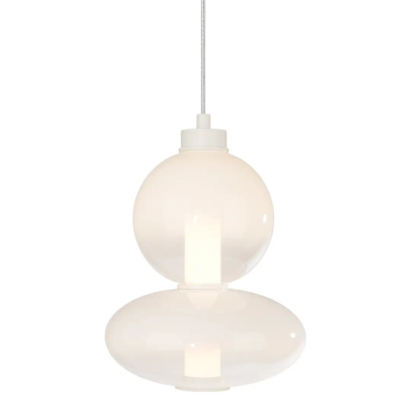 Zwisowa lampa do salonu DAPHNE ML0862 LED 12W 3000K biała złota